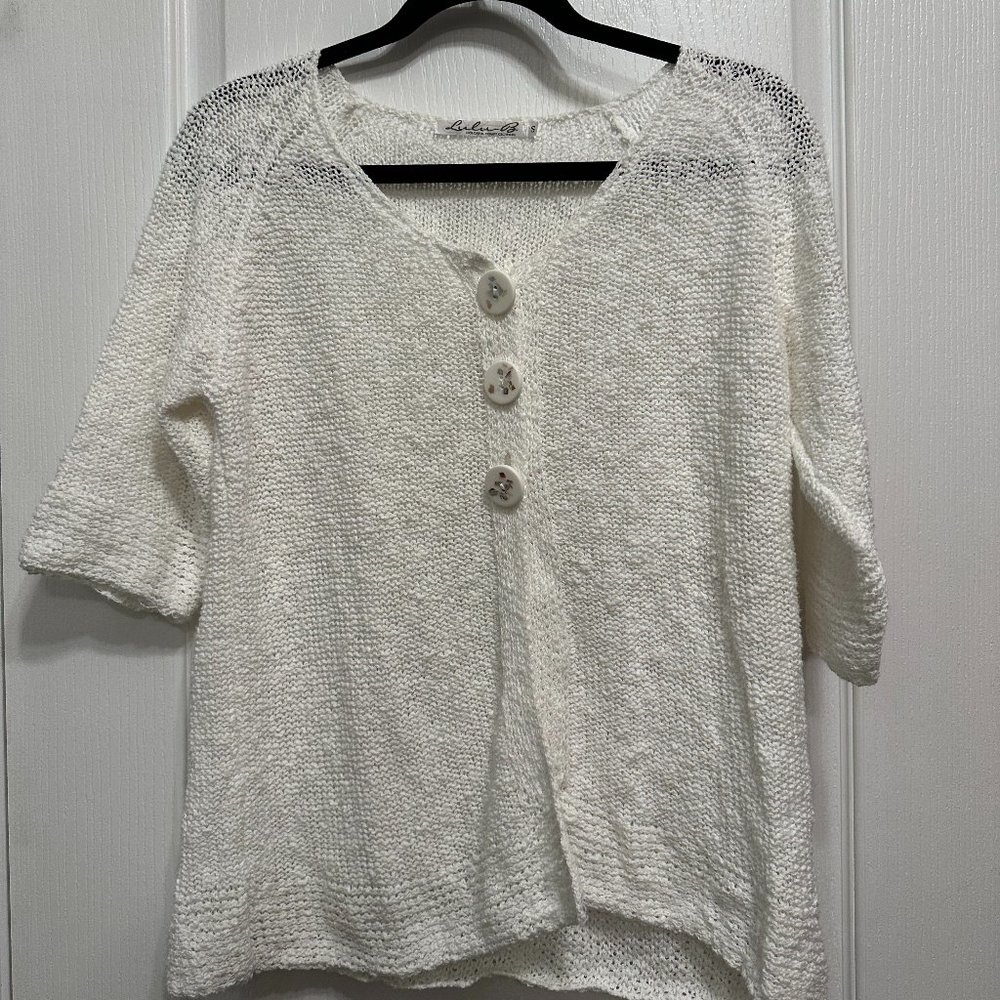 [WORN ONCE] Lulu-B Pullover Sweater with Buttons